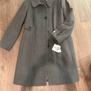 Anne Klein Charcoal Trench Coat